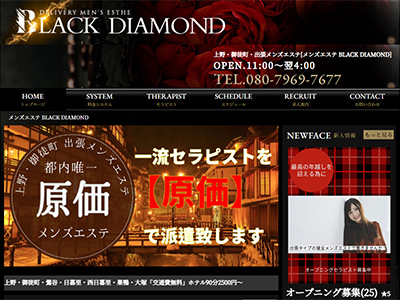 BLACK DIAMOND　ホームページへ